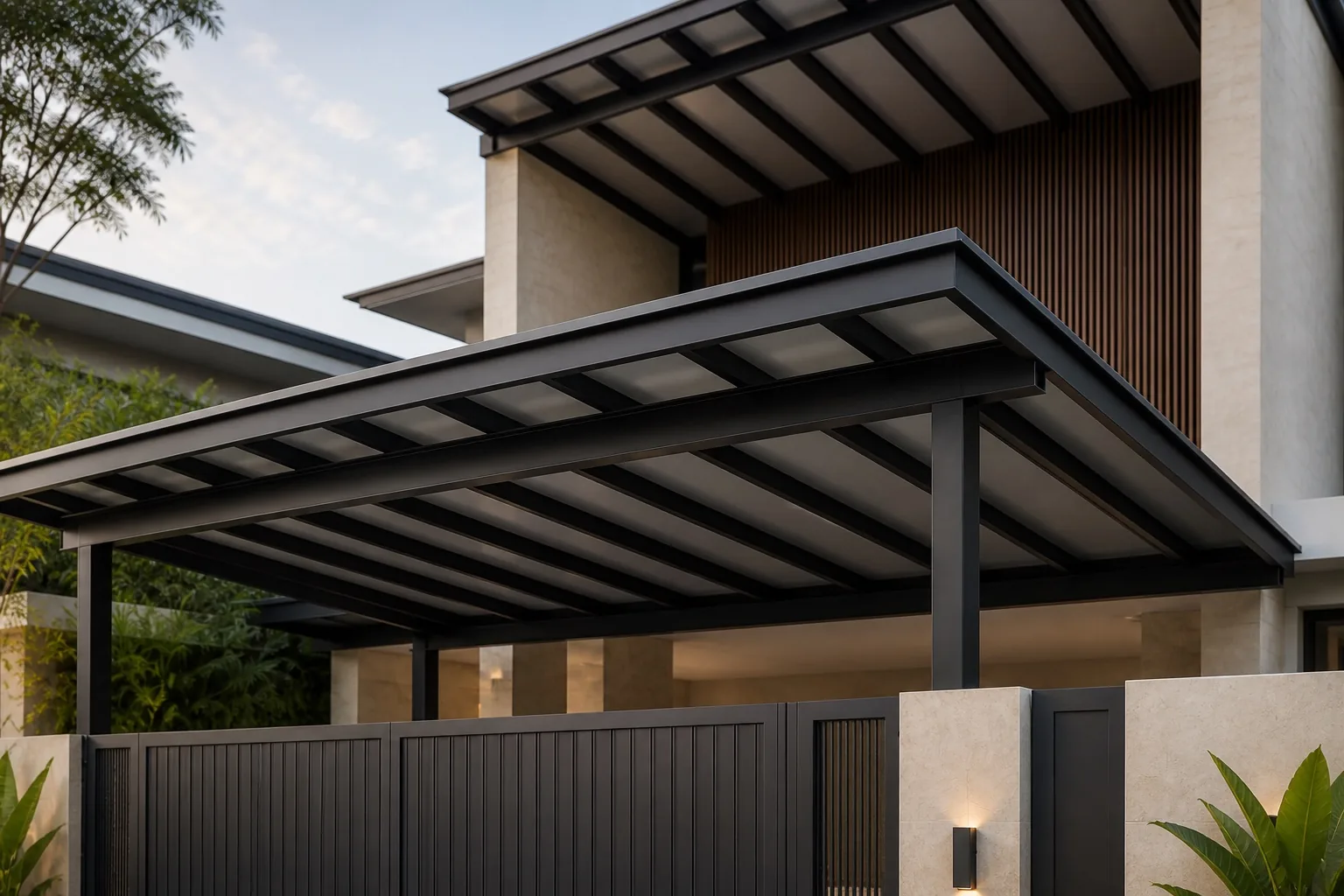Aluminium Composite Panel Awning architectural render 2 of 4