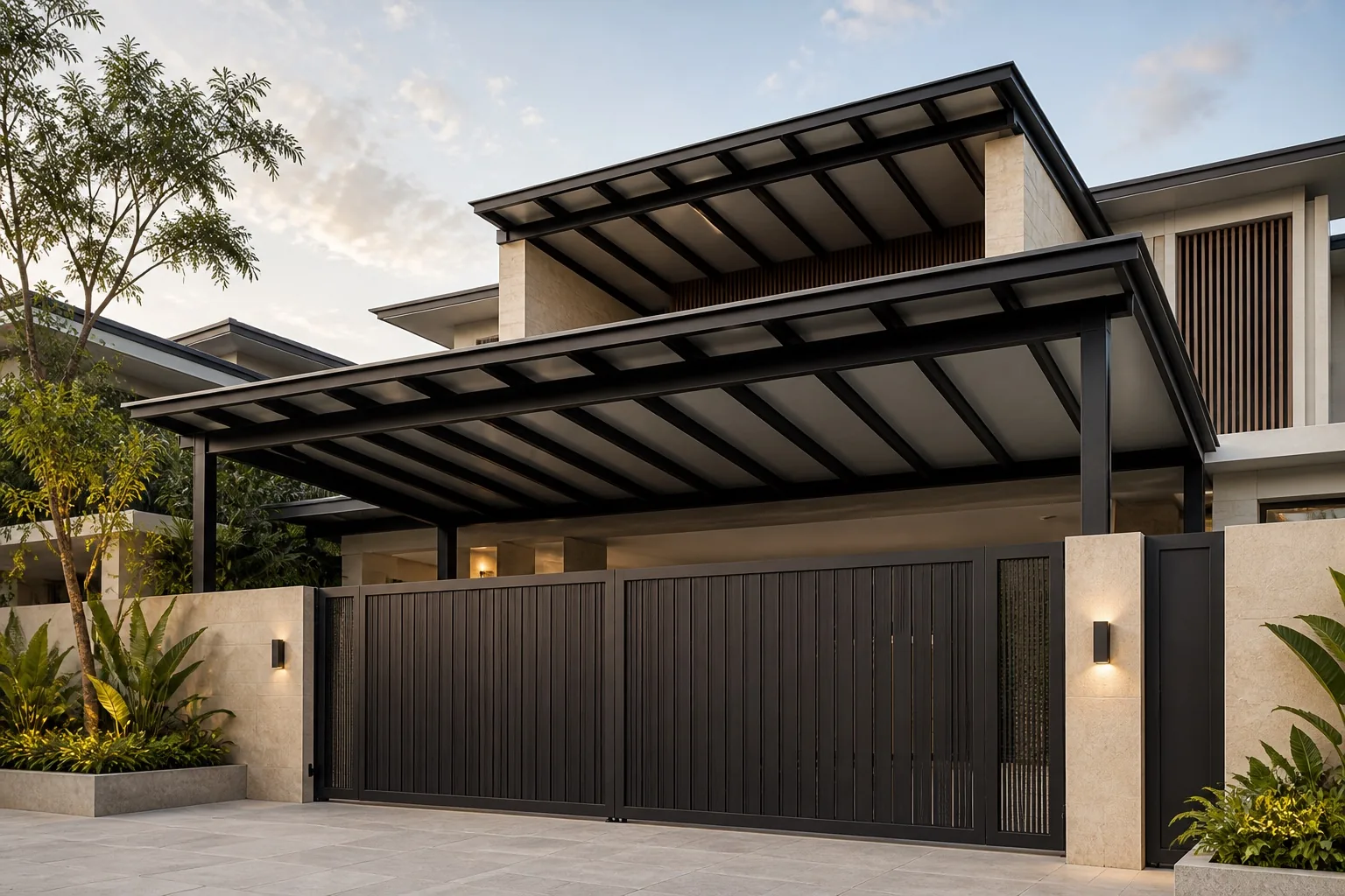 Aluminium Composite Panel Awning architectural render 1 of 4