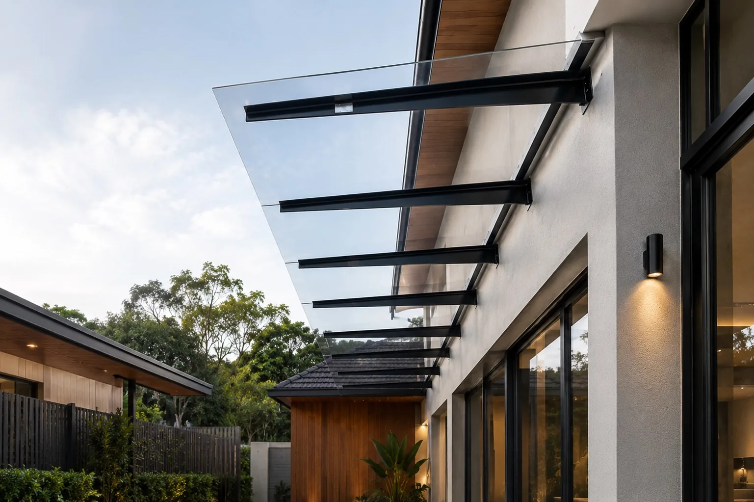 Skylight Glass Awning architectural render 4 of 4